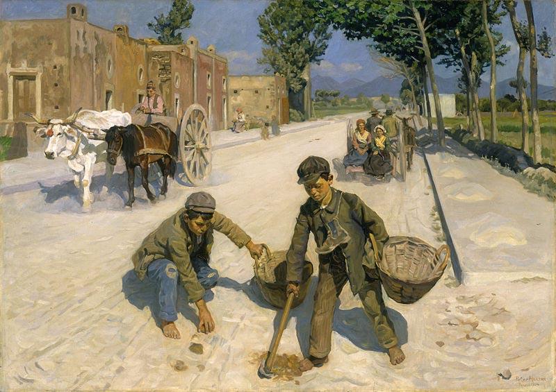 Peter Hansen Manure Gatherers oil painting picture